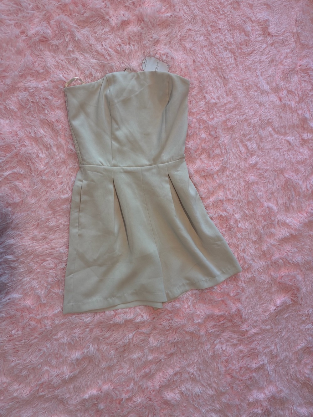 Song of Style Ivory Strapless Romper